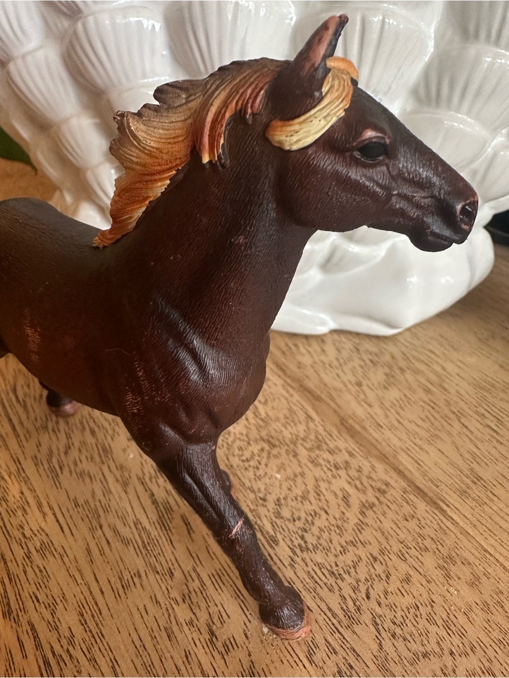 SCHLEICH Germany Brown mustang stallion Horse Figurine used